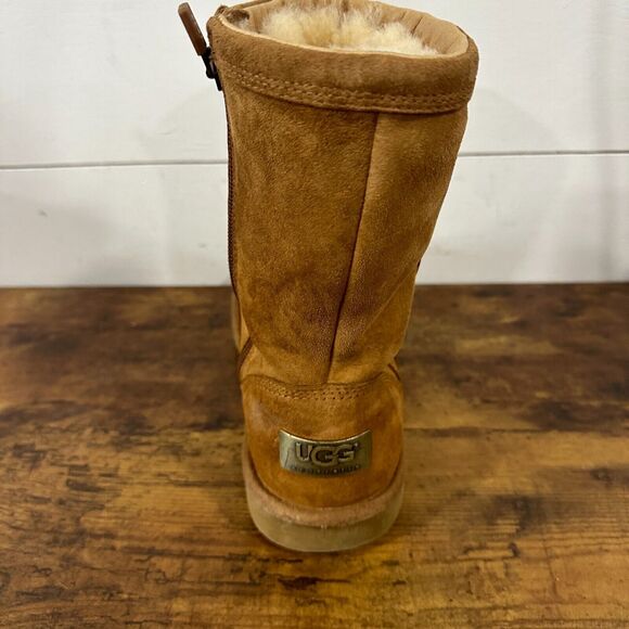 UGG Australia Roslyn ROSLYNN Mouton Boots Short Suede Side Zipper US ZS 6 - Picture 14 of 15